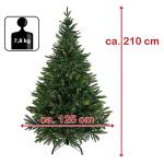 Kerstboom Luxe 210 cm medium groen/douglas Kunstkerstboom PE/PVC Mix Kunstmatige Dennenboom