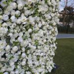 Weiße Pfingstrosen-Blumenwand, Kunstblumen-Hintergrundwand, Blumenarrangement-Blumen-Wandpaneel-Set, Seiden-Hortensie-Rosen-Blumenpaneel Für Fotohintergrund, Home-Party, Hochzeit