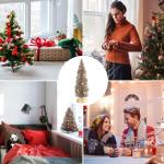 Weihnachtsbäume Für Den Tisch, Weihnachtsbaum, Miniatur Kiefern Weihnachtsbäume, NI Tannenbaum Klein, NI Grün Weihnachtsbaum Mit Schneeeffekt, Tischdekoration
