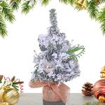Small Christmas Tree for Home | Table Centerpiece Christmas Tree | Holiday Home Accents, Charming Tabletop Christmas Tree, Burlap Base Tree, Seasonal Table Centerpieces