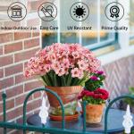 12Pcs Outdoor Nep Planten UV Bestand Outdoor Planten Plastic Faux Bloemen Planten Bulk Voor Indoor Outdoor Opknoping Planter Tuin Venster Doos Thuis Bruiloft Decor