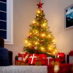 Kerstboom Premium kunstmatig XL 180 x 110 cm kerstboomstandaard hout natuurgetrouw dichte takken spuitgegoten PVC mix Kerstmis dennenboom groen