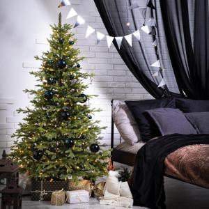 Kunstkerstboom, 180 cm, Beierse dennenboom, premium kwaliteit, made in EU, kunstkerstboom met natuurgetrouwe spuitgietelementen