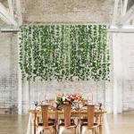 78Ft 12 stks Zijde Kunstmatige Ivy Wijnstok Hangende Bladeren Plant Greenery Decor Party Thuis Tuin Bruiloft Muurdecoratie