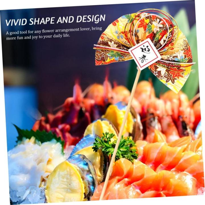 2St Blumenstab Blumenarrangement spaß Stick essstã¤bchen Ostern Cupcake Picks dekorative Blumenpflücker fächerförmiges Dekorpick Blumenpflücker selber Machen Plastik Golden