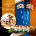 2St Blumenstab Blumenarrangement spaß guci geschke verkleidung Cupcake-Kuchen-Picks Sushi-Arrangement-Sticks Blumenornamente dekorative Blumenpflücker DIY-Deko- Plastik Golden