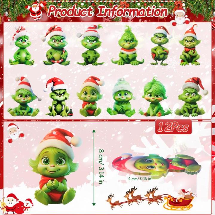 Kerstdecoraties - 12 stuks