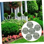 6st Blumenarrangement Rahmen Stütze Für Künstliche Pflanzen-Topiary-Kugeln Bälle Rack Blumenregalhalterkäfig Liner Formschnitt-kugelhalter Buchsbaum Dekor Babywiege Green Plas
