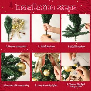 kunstkerstboom met verlichting