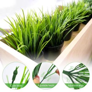 12 bundels kunstgrassen zoals echt, , buiten, kunstgras, weerbestendig, outdoor, , decoratief gras, balkonplanten voor buiten, binnen, balkonbak, bloembak