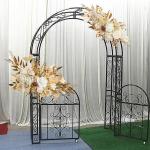 2 stuks bruiloftsboogbloemen, kunstbloemenarrangement, kunstbloemen-wagset, welkomstborden, bloemendecoraties voor bruiloftsdecoratie, ceremonie en (#2)