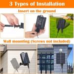 30m Solar Fairy Lights Buiten 300LED, 20 Modi Solar Fairy Lights Buiten met Afstandsbediening en Tijdcontrole, IP44 Buiten 30M 300 LED Bunt Farbwechsel RGB