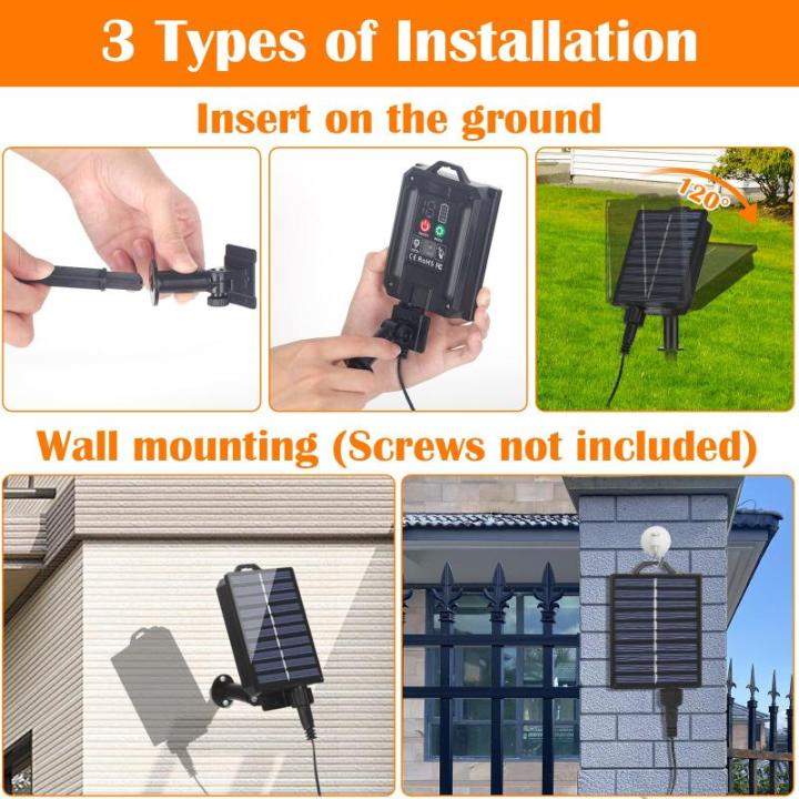 30m Solar Fairy Lights Buiten 300LED, 20 Modi Solar Fairy Lights Buiten met Afstandsbediening en Tijdcontrole, IP44 Buiten 30M 300 LED Bunt Farbwechsel RGB