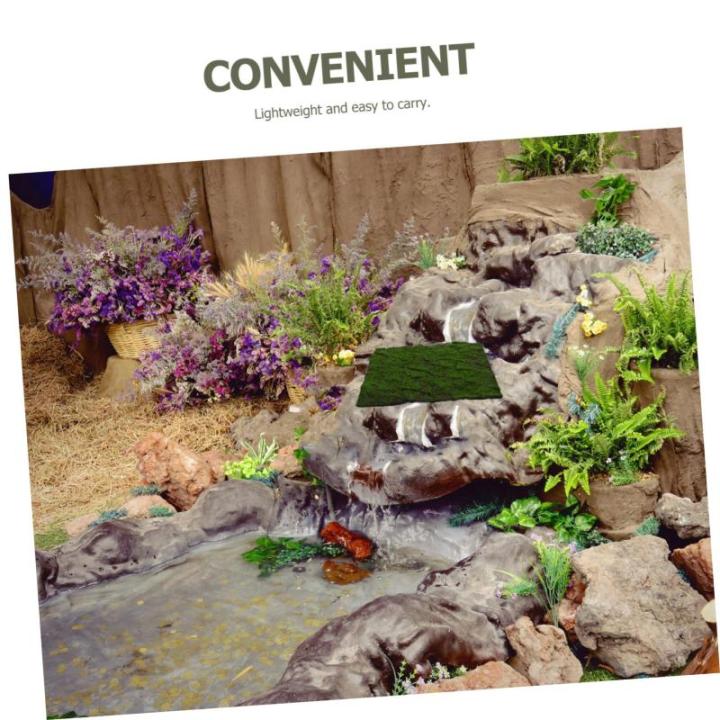 Simulierter Moosrasen Graswand Bonsai Dekoration kunstgras deko DIY-Dekoration Hintergrund Dekoration künstliche grüne Wand Kunstgrüne Wand Blumen Wandpaneel Perlenbaumwolle