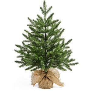 Mini-kunstkerstboom, 60 cm, kleine groene kerstboom, tafel, dennenboom, PE kerstboom voor kerstdecoratie