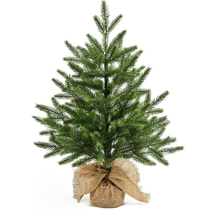 Mini-kunstkerstboom, 60 cm, kleine groene kerstboom, tafel, dennenboom, PE kerstboom voor kerstdecoratie