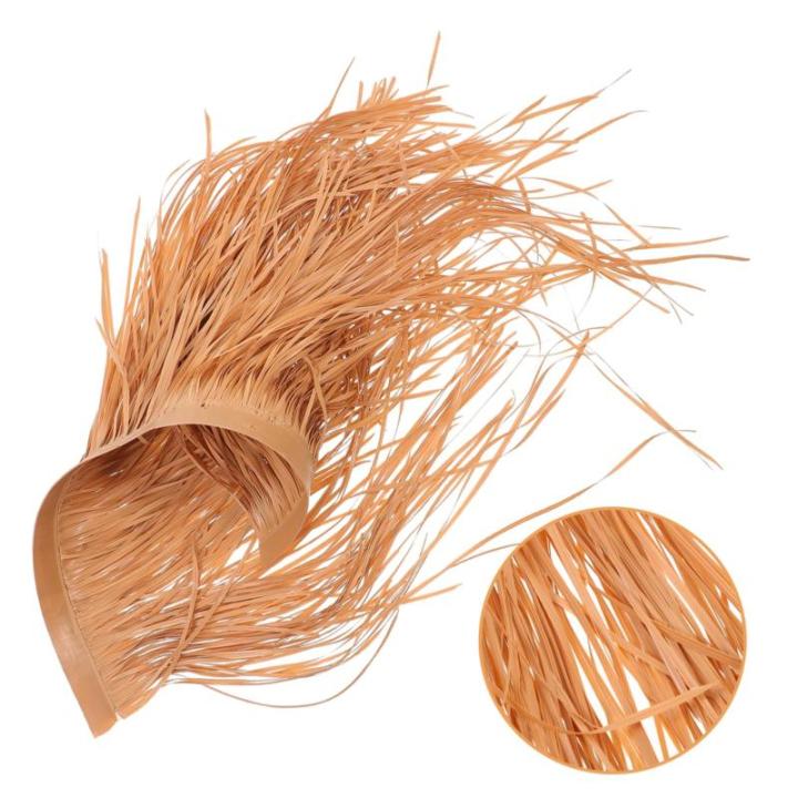 2 Stück Strohdekoration Rasendekoration Gartenhütte Grasdach DIY Künstliches Strohdach Synthetisches Strohdach Simulation Von Stroh Ornament Simuliertes Stroh DIY