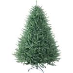 Abin Kunstkerstboom, met 950 takken en houten standaard, buigbaar 355 PE spuitgegoten en 595 pvc-naalden, moeilijk ontvlambaar, opvouwbare dennenboom voor eenvoudige montage, hoogt