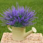 12 bundels kunstbloemen, balkon, weerbestendig, kunstbloemen, outdoor, uv-bestendig, , plastic boeket, voor balkonbakken, tuin, raamdecoratie, paars