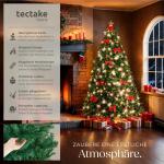 Künstlicher Weihnachtsbaum, dichter Tannenbaum künstlich, flexibel biegbare künstliche Tannenzweige, inkl. Stahlbaumständer, Weihnachtsbaum als Weihnachtsdeko, grün - 230 cm, 