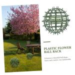 10 STK Kunststoff Blumen kugelst änder Kunstpflanze grüner Kugelrahmen Blumenband künstliche blüten Artificial künstliche Blumen Blumenkugelgestelle Grasballrahmen Plastik