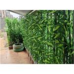 Kunstmatige bamboebladeren decoratiescherm met houten basis 1,5 m hoge faux potplant voor restaurant kantoor binnen buiten decoratie (1,5 m hoogte)