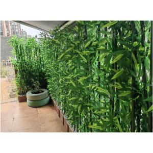 Bamboe Bladeren DIY Decor Scherm met Houten Basis 1,8 m Hoge Faux Potplant voor Restaurant Kantoor Natuurlijk Groen Ontwerp voor Binnendecoratie