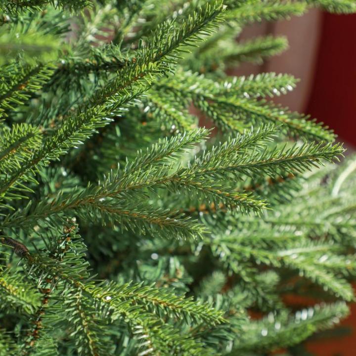 Kunstkerstboom, 150 cm kerstboom met 1724 takpunten, inklapbare metalen standaard, voor kerstdecoratie, groen