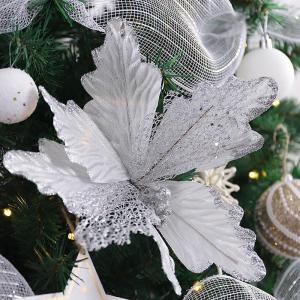 Weihnachtsbaum, Künstlicher Weihnachtsbaum mit Metallständer, Christbaum Weihnachtsbaum aus Fichte, Tannenbaum Künstlich mit Lichtern und Ornamenten im Set(10FT)