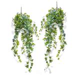 Set van 2 ENGL. klimopslinger, 244 bladeren, 100 cm, groen