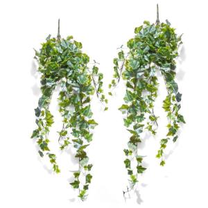 Set van 2 ENGL. klimopslinger, 244 bladeren, 100 cm, groen