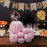 Herfstpompoenen, 7 stuks kunstpompoenen, schuim, herfstpompoen voor oogst, herfst, tafel, thuis, tuin, oogstfeest, Halloween, feestdecoratie