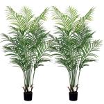 150cm künstliche Dypsis Lutescens Palme, Pflanzen nur für den Innenbereich mit 13 abnehmbaren Stämmen, deko für Büro, Laden, Wohnung und Party