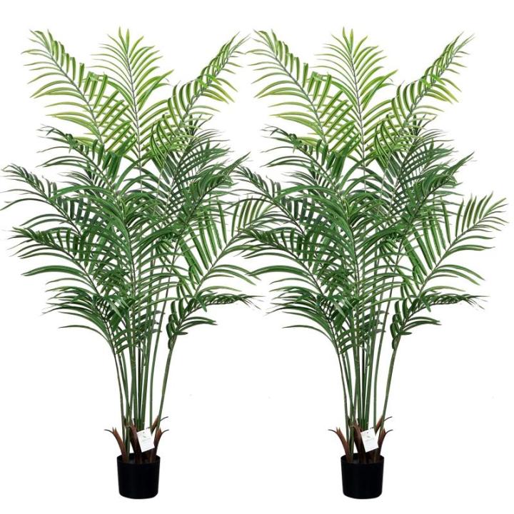 150cm künstliche Dypsis Lutescens Palme, Pflanzen nur für den Innenbereich mit 13 abnehmbaren Stämmen, deko für Büro, Laden, Wohnung und Party