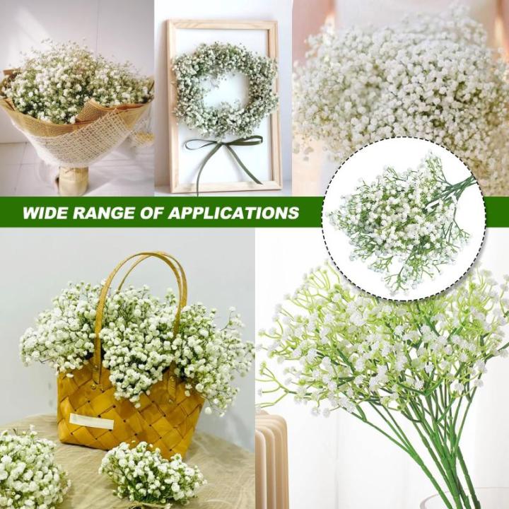 Gypsophila Kunstmatige Gypsophila , 6 stuks, voor bruiloft, huisdecoratie