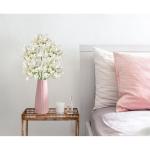 5 stuks kunstbloemen, sierlelie als echte kunstmatige agapanthus, bloemen, 75 cm lengte, lentebloemen, witte decoratieve bloemen voor bloemstuk, thuis, resto, kantoordecoratie