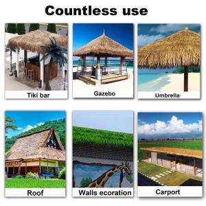 Simulations-Strohziegel-Dach-Upgrade,Künstliche Plam-Stroh-Strohfliesen,Wartungsfrei,15 Jahre Lebensdauer,Für Tiki-Bar-Zubehör,Gartenterrasse,Pavillons,Wandhäuser (Größe: 4 S