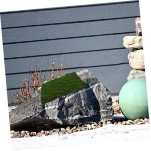 5st Simulierter Moosrasen Kunstrasenmatte Gras-Wand-dekor Balkon-sichtschutz Grüne Hintergrundwand Graswand Im Hintergrund Kunstgraswand Grüner Rasen Balkon Teppich Perlenbaumwol