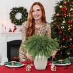 Kerstdennentakken, 12 stuks, kunstkersttakken, doe-het-zelf knutselen, Kerstmis, , 45 cm, takken voor Kerstmis, binnen, buiten, wooncultuur (12)