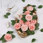 Kunstrozen, 20 stuks , decoratieve bloemen, schuimrozen, decoratie, voor verjaardagsdecoratie, bruiloftsdecoratie, feestdecoratie, roze