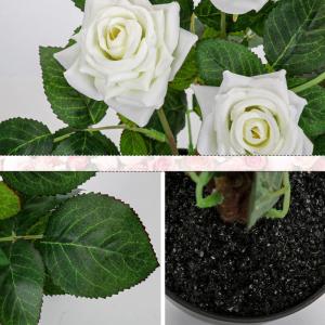 Kunstbloemen, rozenstruik, , kunstrozen in pot, rozenstruik, decoratie, woonkamer, balkon, terras, tuin, bruiloft