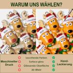 Gepersonaliseerde kersthangers met 2/3/4/5/6/7/8 familienamen - 2023 kunsthars kerstboomversiering gepersonaliseerde familie, partners en vrienden 4