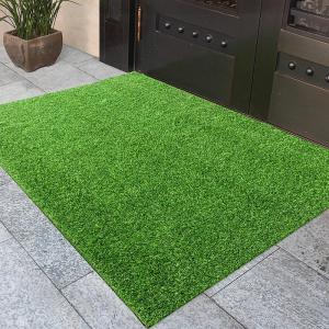Rutschfester Kunstrasenteppich für drinnen und draußen, für Garten, Rasen, Terrasse, realistischer Kunstrasen, haustierfreundlich, hohe Dichte und 2 cm Dicke