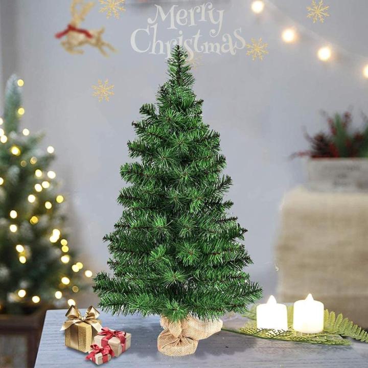 künstliche Mini-Kiefer mit kunststoffständer für schaufenster, büro, kinderzimmer, urlaubsdekoration, Kleiner Weihnachtsbaum, der Neue