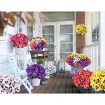 10 bundels kunstbalkonbloemen als echt balkon, kunstbloemen, buiten, uv-bestendig, weerbestendig, kunstbalkonplanten, balkonbloemen voor huis, vensterbank, bruiloft, decoratie (roz