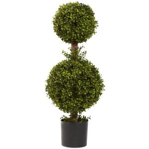 NearlyNatural 5920 Buchsbaum-Formschnitt, 89 cm, Grün, 30,5 x 30,5 x 88,9 cm