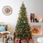 Nordmann Slim Premium Kunstkerstboom, 150 cm, houten dennenboom, Made in EU, kunstkerstboom met natuurgetrouwe spuitgietelementen