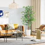 Kunstplant berkenvijg 180 cm Ficus Benjamini echt uitziend voor Balon slaapkamer kantoor tuin bruiloft party deco