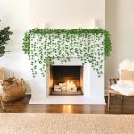 28 stuks klimopslinger, hangende decoratie, met decoratieve totale lengte van 28 m, voor gordijn, keuken, bruiloft, balkon, tuinfeestdecoratie