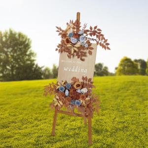 1 Paar Künstlicher Hochzeitsbogen Blumenbogen Blumenarrangement Faux Blumengirlande für Empfangsparty Valentinstag